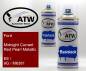 Preview: Ford, Midnight Currant Red Pearl Metallic, EE / 9G / M6381: 400ml Sprühdose + 400ml Klarlack - Set, von ATW Autoteile West.